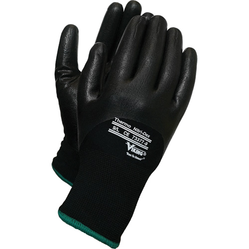 Gants thermiques Nitri-Dex Viking, 8/Moyen, R&ecirc;vetement Nitrile, Calibre 15, Enveloppe en Nylon EastCoast Offshore Supplies