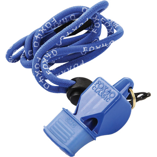 Classic Blue Whistle with Lanyard EastCoast Offshore Supplies