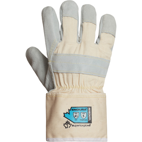 Gants r&eacute;sistant aux coupures Endura, Petit, Paume en Cuir refendu EastCoast Offshore Supplies