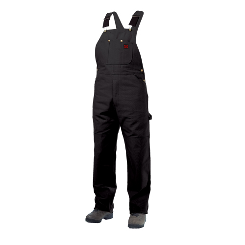 Salopettes en canevas de coton non doubl&eacute;e, Hommes, Grand, Noir EastCoast Offshore Supplies