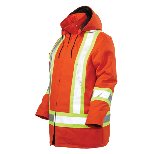 Parka de s&eacute;curit&eacute;, Orange haute visibilit&eacute;, Grand EastCoast Offshore Supplies