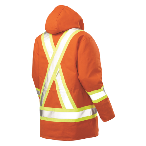 Parka de s&eacute;curit&eacute;, Orange haute visibilit&eacute;, Grand EastCoast Offshore Supplies