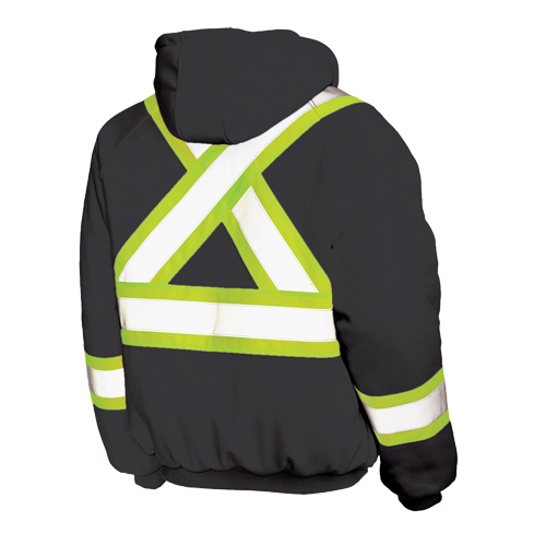 Insulated Safety Hoodie, Polyester, Large, Black EastCoast Offshore Supplies