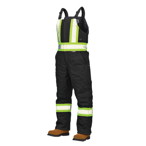 Duck Lined Safety Overalls, Cotton, Large, Black EastCoast Offshore Supplies