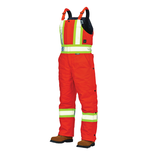 Duck Lined Safety Overalls, Cotton, Large, High Visibility Orange EastCoast Offshore Supplies