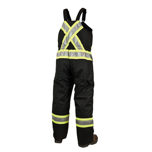 Lined Safety Overalls, Polyester/Polyurethane, Large, Black EastCoast Offshore Supplies