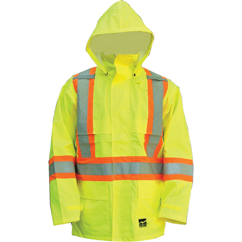 Open Road Jacket, Polyester/Polyurethane, High Visibility Lime-Yellow, Small EastCoast Offshore Supplies