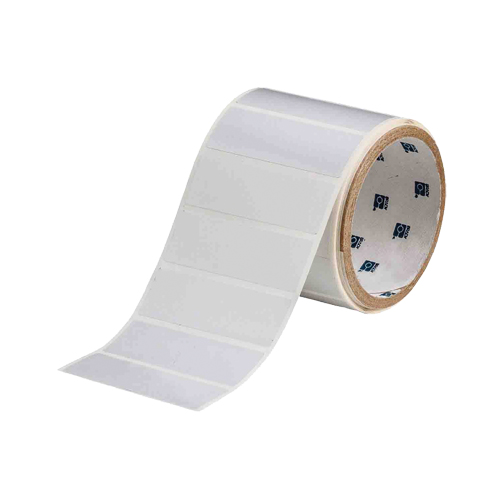 &eacute;tiquettes imprimables ToughBond &agrave; transfert thermique, Polyester, 3" lo x 1" h, Blanc EastCoast Offshore Supplies