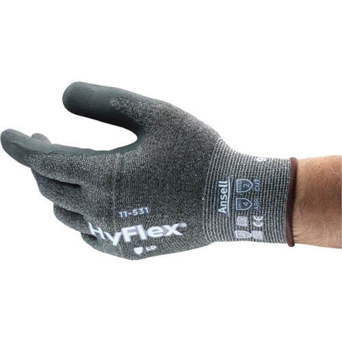 Gant enduit Hyflex r&eacute;sistant &agrave; la coupe, 6, R&ecirc;vetement Nitrile, Calibre 18, Enveloppe en Nylon EastCoast Offshore Supplies