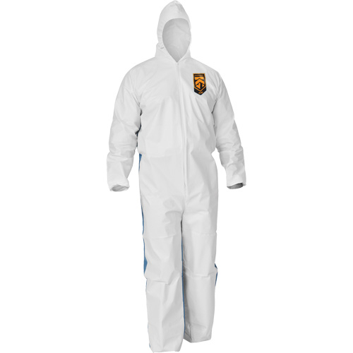 Combinaisons avec dos respirant Kleenguard A40, Grand, Bleu/Blanc, Microporeux/SMS EastCoast Offshore Supplies