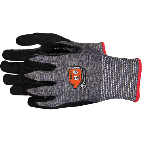 Gants en tricot de composite r&eacute;sistant aux coupures, Taille 6/T-petit, Calibre 13, Rev&ecirc;tement Mousse de nitrile, Enveloppe en Acier inoxydable/PEHP/TenActiv, ASTM ANSI niveau A7 EastCoast Offshore Supplies