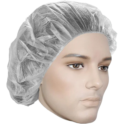 Bouffant Caps, Polypropylene, 18", White EastCoast Offshore Supplies