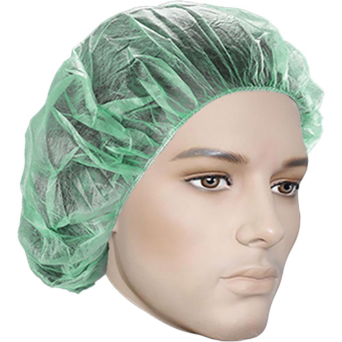 Bouffant Caps, Polypropylene, 21", Green EastCoast Offshore Supplies
