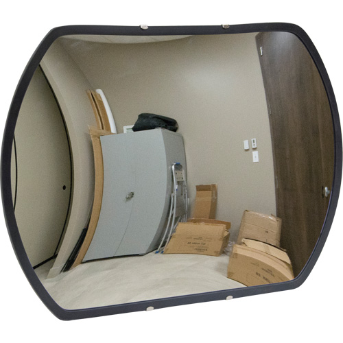 Roundtangular Convex Mirror with Bracket, 24" H x 36" W, Indoor/Outdoor EastCoast Offshore Supplies