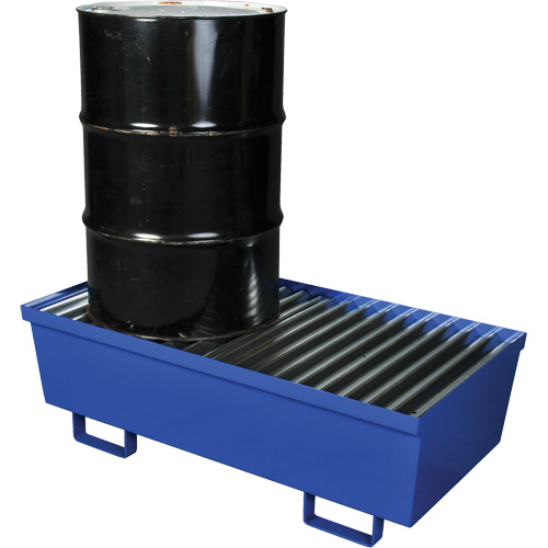Steel Spill Containment Pallet, 74 US gal. Spill Capacity, 27" x 51.25" x 13" EastCoast Offshore Supplies