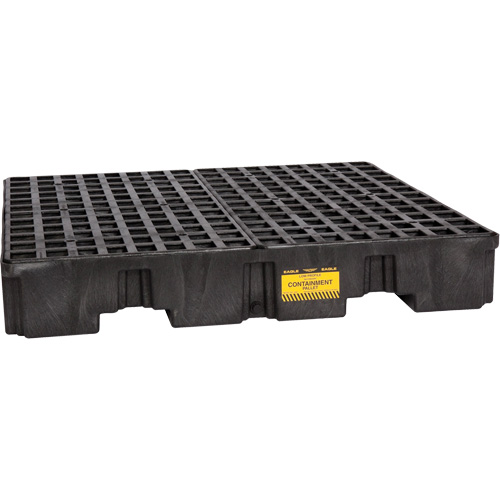Spill Containment Pallet, 66 US gal. Spill Capacity, 51.5" x 51.5" x 8" EastCoast Offshore Supplies