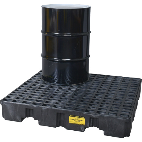 Spill Containment Pallet, 66 US gal. Spill Capacity, 51.5" x 51.5" x 8" EastCoast Offshore Supplies