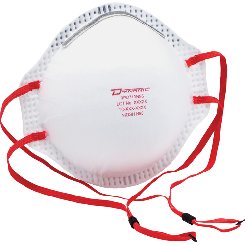 Respirateur contre les particules Dynamic, N95, Certifi&eacute; NIOSH, Taille unique EastCoast Offshore Supplies