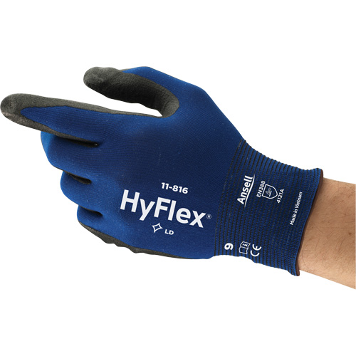 Gants HyFlex 11-816, 6, R&ecirc;vetement Mousse de nitrile, Calibre 18, Enveloppe en Nylon/Spand EastCoast Offshore Supplies