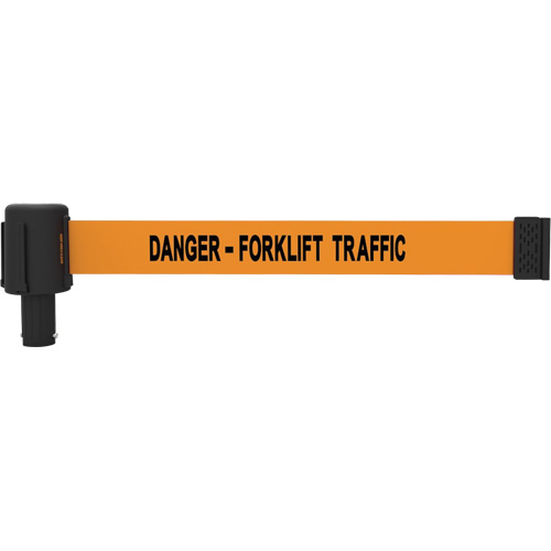 Cassette de banni&egrave;re PLUS, Danger - Forklift Traffic, 15', Ruban Orange EastCoast Offshore Supplies