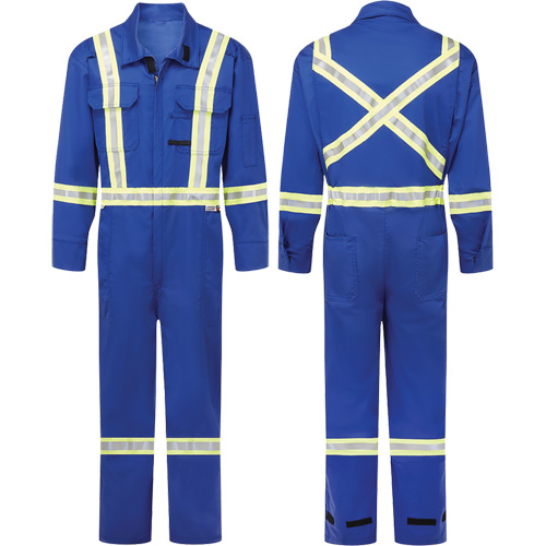 Avenger 7 oz. Flame Resistant Coveralls, Size 34, Royal Blue EastCoast Offshore Supplies