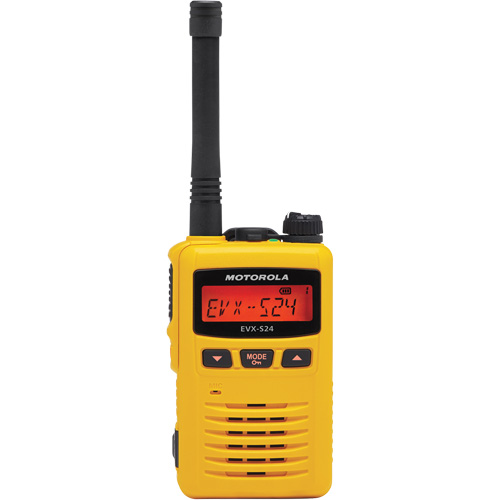 Radio portative de s&eacute;rie EVX-S24, Bande UHF, 256 canaux, Port&eacute;e 200 000 pi² EastCoast Offshore Supplies