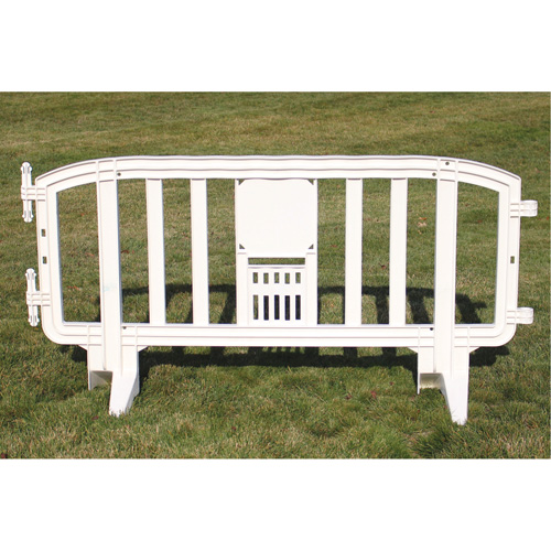 Movit Barricade, Interlocking, 78" L x 39" H, White EastCoast Offshore Supplies