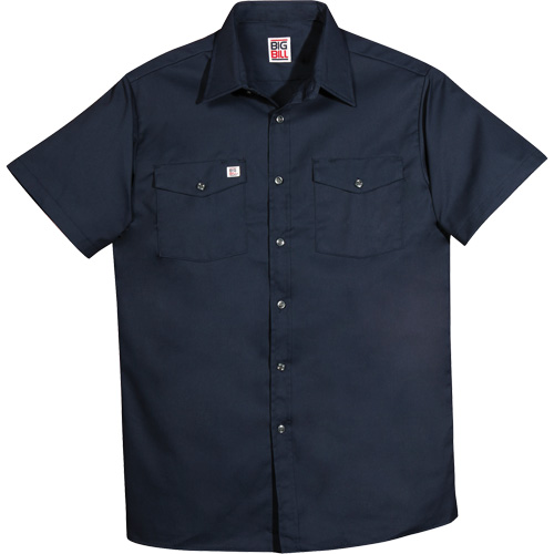 Chemise de travail &agrave; manches courtes en tissu crois&eacute;, Hommes, 4T-Grand, Bleu marine EastCoast Offshore Supplies
