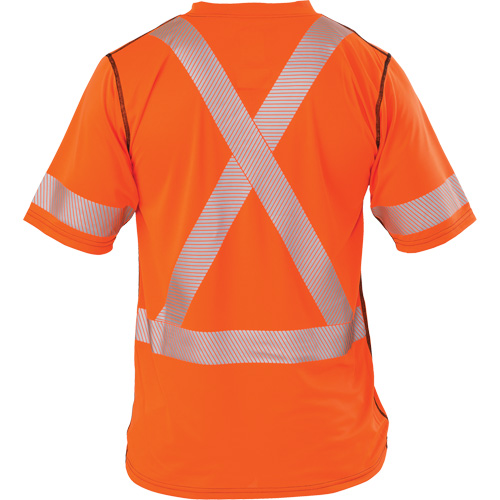 Polartec&reg; Power Grid&reg; High Visibility Short Sleeved T-Shirt, Polyester, X-Large (Tall), Orange EastCoast Offshore Supplies