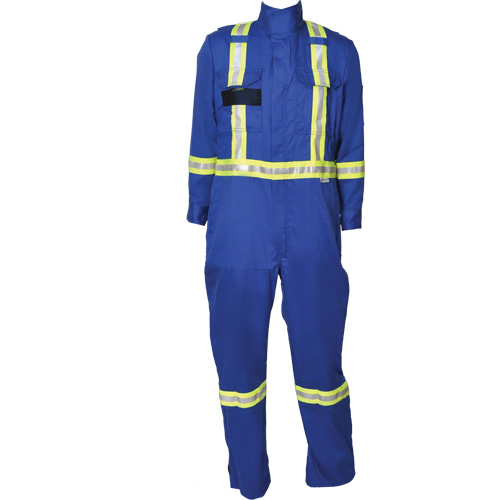 Firewall FR&reg; Striped Coveralls, Size Medium (Tall), Royal Blue EastCoast Offshore Supplies