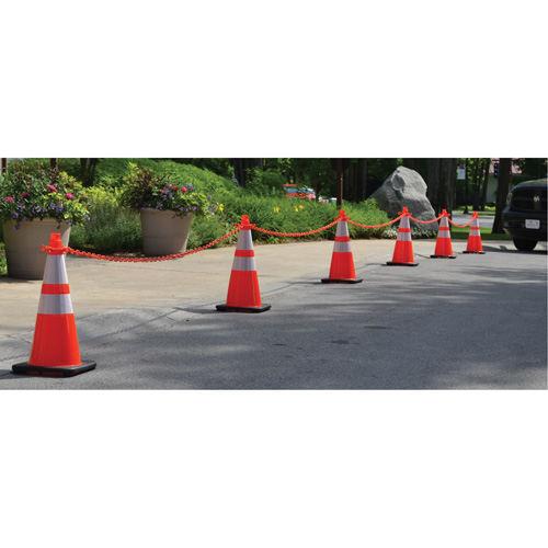 Traffic Cone & Chain Kit, 28", White EastCoast Offshore Supplies