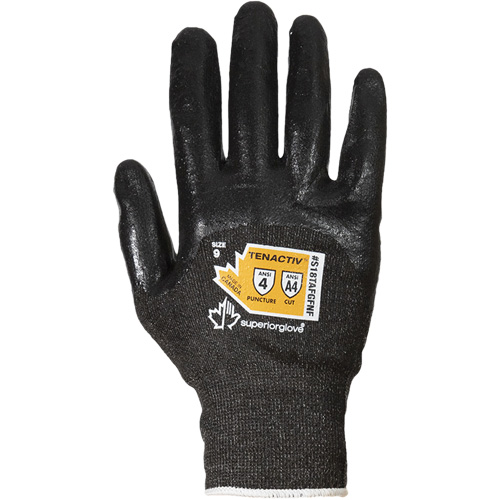 Ultrafine Composite Filament Fiber Knit Gloves, Size 5, 18 Gauge, Foam Nitrile Coated, TenActiv Shell, ASTM ANSI Level A4 EastCoast Offshore Supplies