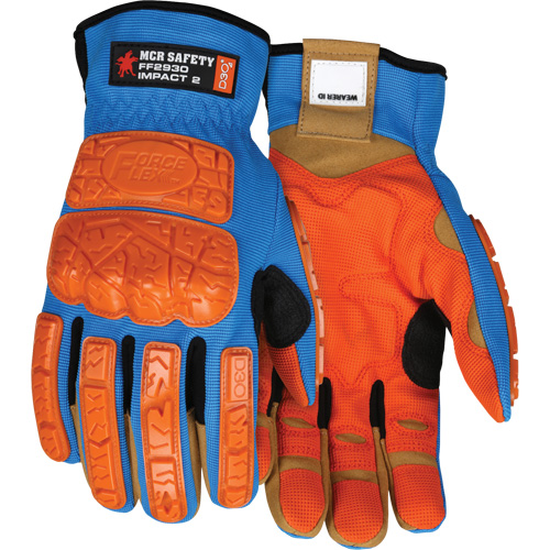 Forceflex&reg; Impact Gloves, Medium, Synthetic Palm, Slip-On Cuff EastCoast Offshore Supplies