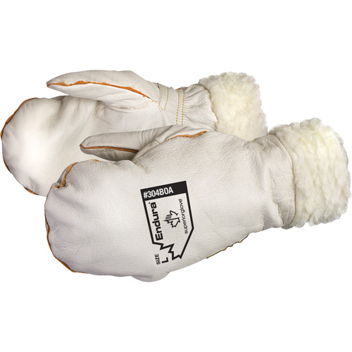 Mitaines en cuir de vache naturel Endura Winter Chopper, Taille Grand, Mitaine EastCoast Offshore Supplies