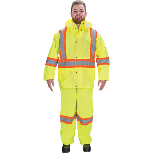 RZ1000 Rain Suit, Polyester, Medium, High Visibility Lime-Yellow EastCoast Offshore Supplies