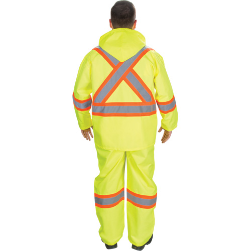 RZ1000 Rain Suit, Polyester, Medium, High Visibility Lime-Yellow EastCoast Offshore Supplies