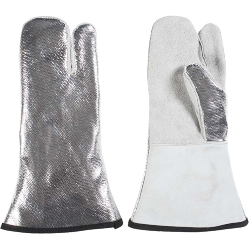 One Finger Heat Resistant Mitt, Aluminized/Kevlar&reg;/Leather, One Size, Protects Up To 650°F (343°C) EastCoast Offshore Supplies