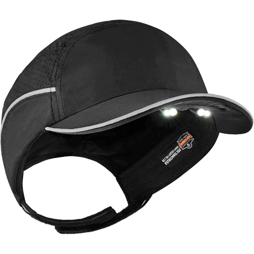 Casque antichocs l&eacute;ger avec lampe DEL 8965 Skullerz, Noir EastCoast Offshore Supplies