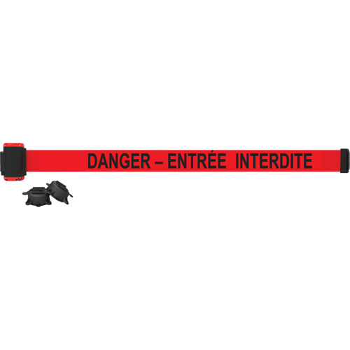 Barri&egrave;re &agrave; fixation murale, Plastique, Fixation magn&eacute;tique, 7', Ruban Rouge EastCoast Offshore Supplies