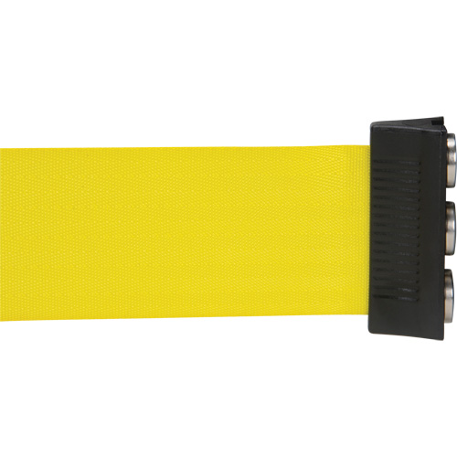 Cassette de ruban magn&eacute;tique pour barri&egrave;re de contr&ocirc;le des foules personnalis&eacute;e, 12', Ruban Jaune EastCoast Offshore Supplies