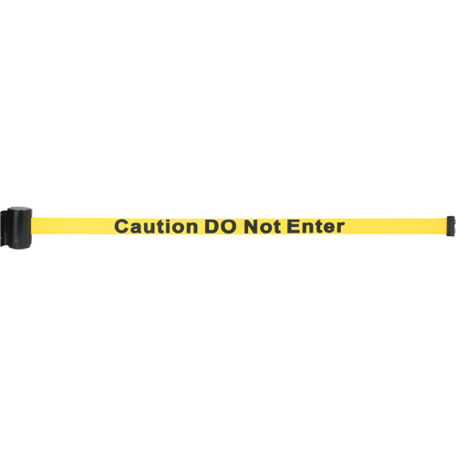 Cassette de ruban magn&eacute;tique pour barri&egrave;re de contr&ocirc;le des foules personnalis&eacute;e, Caution Do Not Enter, 7', Ruban Jaune EastCoast Offshore Supplies