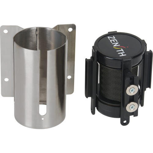 Wall Mount Barrier with Magnetic Tape, Steel, Screw Mount, 7', Black Tape EastCoast Offshore Supplies
