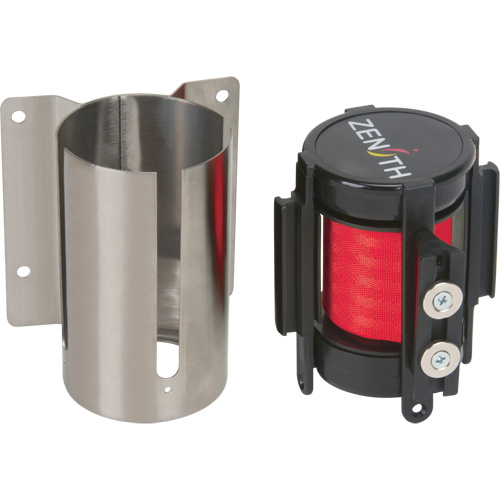 Wall Mount Barrier with Magnetic Tape, Steel, Screw Mount, 7', Red Tape EastCoast Offshore Supplies