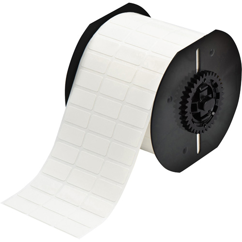 &eacute;tiquettes adh&eacute;sives repositionnables de s&eacute;rie B33, Vinyle, 1" lo x 0,5" h, Blanc EastCoast Offshore Supplies
