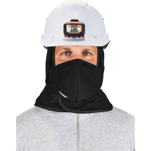 N-Ferno&reg; Winter Hard Hat Liner with Mouthpiece, Fleece Lining, One Size, Black EastCoast Offshore Supplies