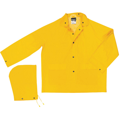 Imperm&eacute;able de s&eacute;rie classique avec capuchon amovible, Polyester/PVC, Petit, Jaune EastCoast Offshore Supplies