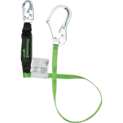 Miller&reg; HP Shock-Absorbing Lanyard, 6', Scaffold Hook Center, Locking Snap Hook Leg Ends, Polyester EastCoast Offshore Supplies