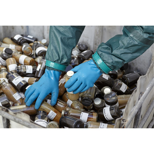 AlphaTec&reg; 04-003 Chemical Resistant Gloves, Size 8, 14" L, Nitrile/PVC, Fleece Inner Lining, Winter Weight EastCoast Offshore Supplies