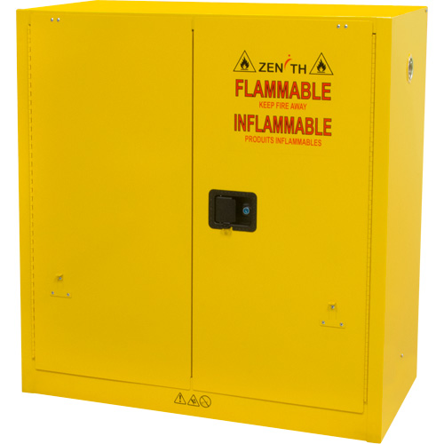 Flammable Storage Cabinet, 30 gal., 2 Door, 43" W x 44" H x 18" D EastCoast Offshore Supplies