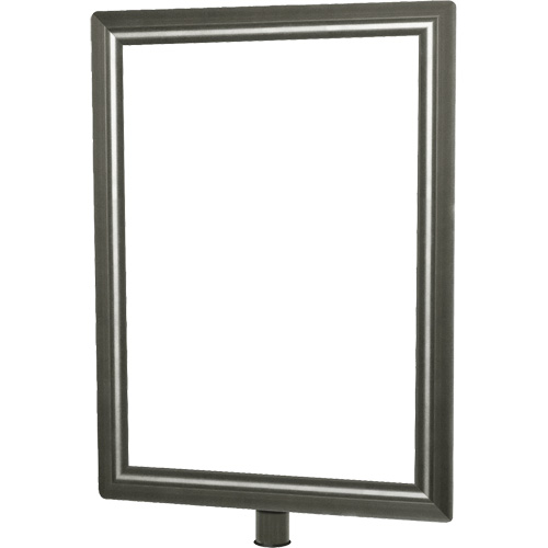 Heavy-Duty Vertical Sign Holder for Classic Posts, Satin Chrome EastCoast Offshore Supplies